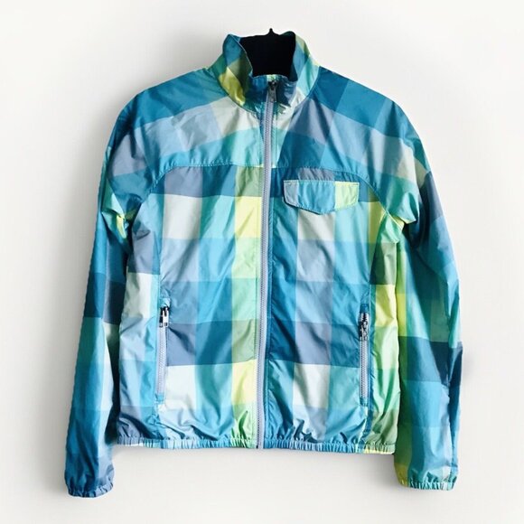 The‎ North Face Women’s Plaid Lined Lightweight Windbreaker Jacket Size Small - Picture 1 of 8